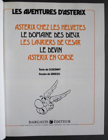 null UDERZO / GOSCINNY

Asterix - The adventures of Asterix - volume 4 - 5 albums...