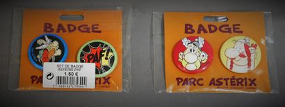 null UDERZO - GOSCINNY

Collectibles - Set of 8 items: 4 Asterix Park badges, 1 Asterix...