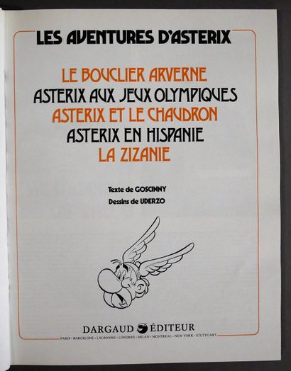 null UDERZO / GOSCINNY

Asterix - The adventures of Asterix - volume 3 - 5 albums...