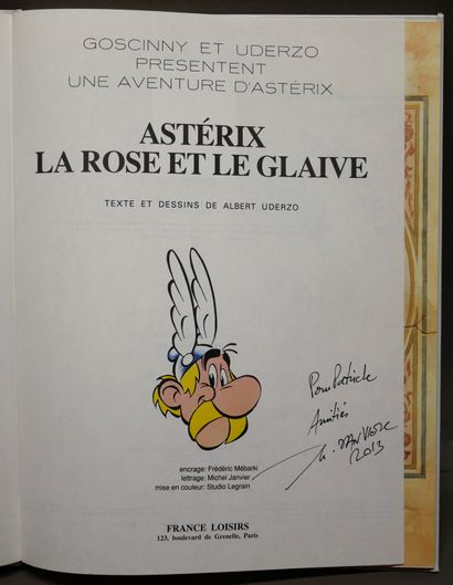 null UDERZO 

Astérix - Lot de 2 albums: La Rose et le Glaive - T29 - Ed. Albert...