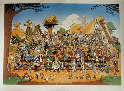 null UDERZO / GOSCINNY

Asterix - Large four-color poster: "The Fresco" reproducing...