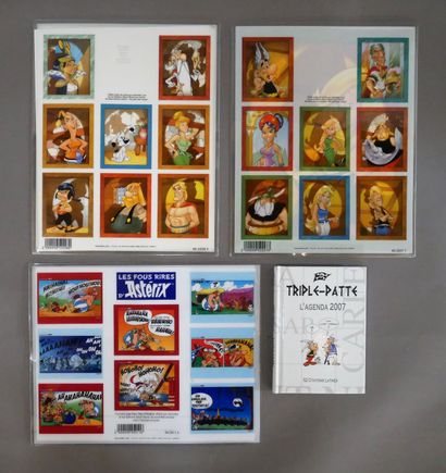 null GOSCINNY - UDERZO 

Asterix - Set of 4 pieces: 2 "Portrait Gallery" covers (of...