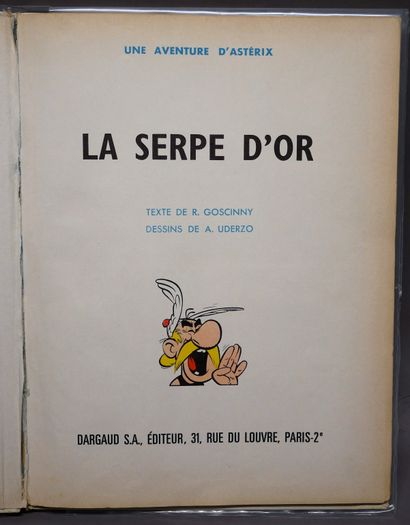 null UDERZO / GOSCINNY

Asterix - Lot of 2 albums: La Serpe d'Or - T2 - La Collection...