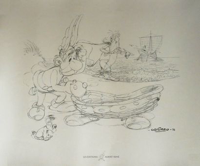 null UDERZO / GOSCINNY

Asterix - Original black and white unsigned serigraph - 2005...