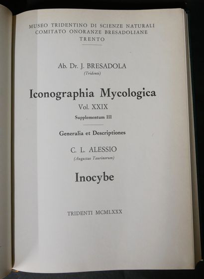 null Giacomo BREDASOLA. Iconographia mycologica. vol. 1 to 25, text + 1250 color...