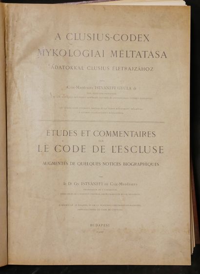 null Guyla ISTVANFFI. 

Studies and commentaries on the code of Escluse increased...
