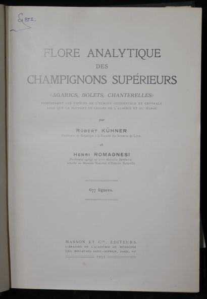null ROBERT KÜHNER ROMAGNESI. . 

Flore analytique des champignons. Masson, 1953....