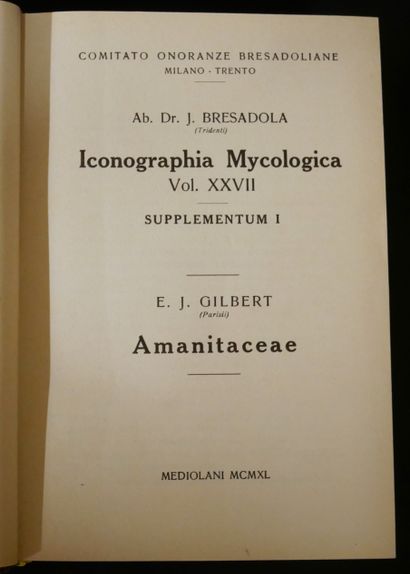 null Édouard-Jean GILBERT 

Le genre Amanita Persoon (Amanita s. st. -Amanitopsis...