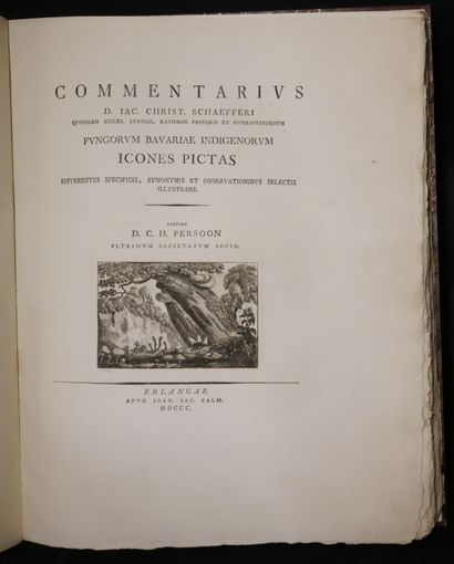 null Jakob Christian SCHÄFFER C. H. PERSOON. Commentarius D. Iac. Christ. Schaefferi...