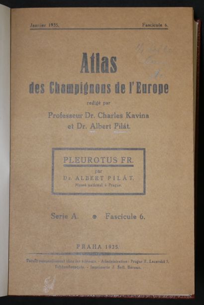 null . Albert PILÁT. 

- Atlas of the mushrooms of Europe. Series A, fasc. 6 to 16...