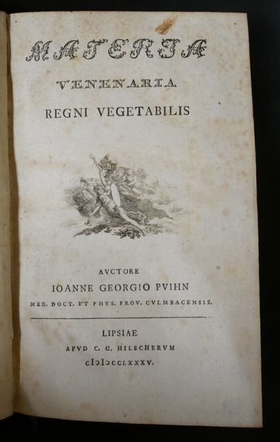null Ioanne Georgio PVIHN. 

Materia venanaria. Regni vegetabilis. xii+ 196 pages....