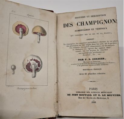 null François CORDIER Histoire et description des champignons alimentaires et vénéneux...