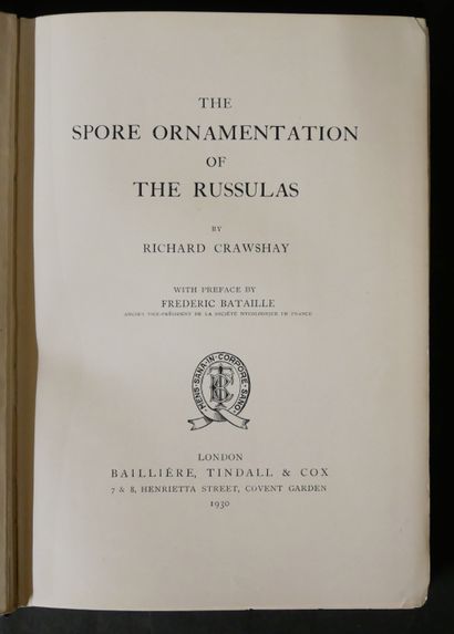 null Richard CRAWSHAY. 

- The spore ornamentation of the Russulas. XLVI pl. n. ,1...