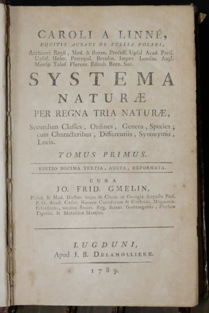 null Caroli A. LINNE. Systema naturae per regna tria naturae, Secundum classes, ordines,...