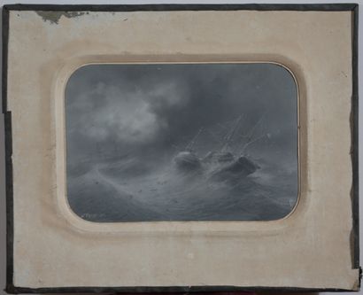 null Antoine FREMY (1816-1885)

La tempête

Mine de plomb sur papier gris signée...