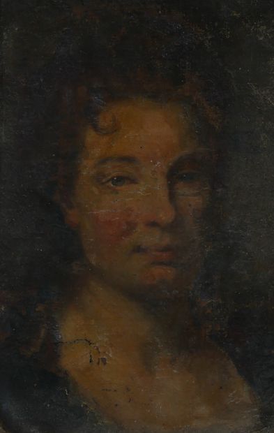Ecole du XVIIIème s. 
Portrait de femme 
Huile...
