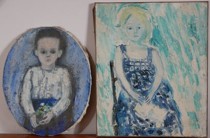 null Charles GAUDRY (1933-1980)

Portraits

Deux huiles sur toile dont une ovale,...