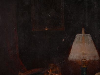 null Ecole du XIXème s.

Portrait de GYP comtesse de RIQUETTI de MIRABEAU (1849-1932)

Huile...