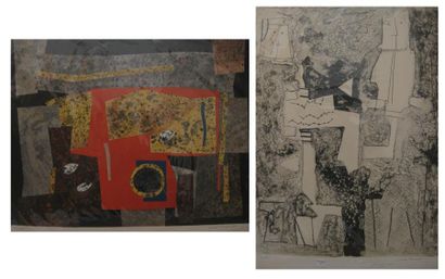 Max Papart FORMES - FIGURES 65 x 50; 58 x 44cm. Lithographie en couleurs ou en deux...