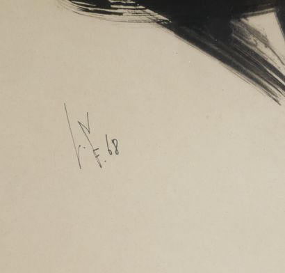 null Louis GOLDAINE (XXème s.)

Composition abstraite

Huie sur papier monogrammée...