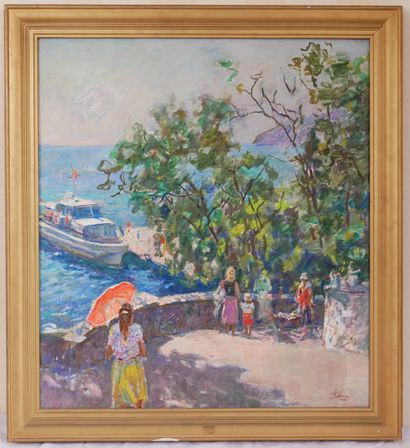 null Pavel YACHINE (1920-)

Le débarcadère à Yalta

Huile sur toile signée en bas...
