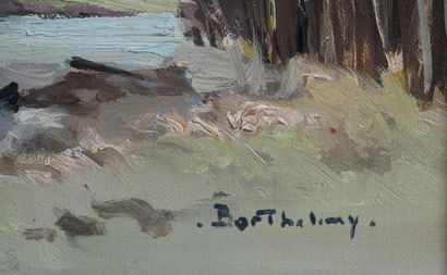 null Gérard BARTHELEMY (1927-2016)

L'étang

Huile sur toile signée en bas à droite...
