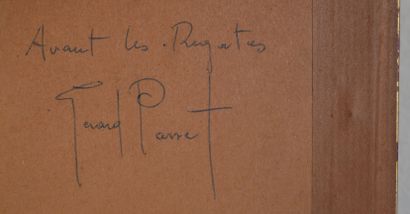 null Gérard PASSET (1936-2013)

Avant les régates

Aquarelle signée en bas à gauche,...