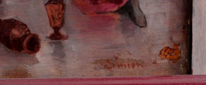 null SIMION

Ulysse reconnu d'Euryclée

Huile sur toile signée en bas à droite et...