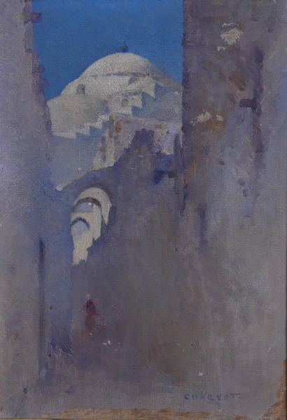 null Eugène CHARVOT (1847-1924)

La mosquée des Omeyades à Damas

Huile sur toile...