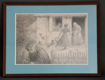 null Charles LEANDRE (1862-1934)

La bonne nouvelle

Lithographie

29,5 x 42 cm.