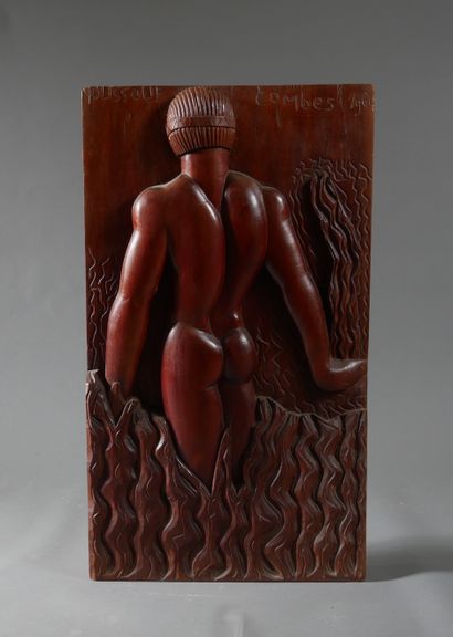 null *Youssouf COMBES

Homme nu de dos dans la mer

Bas-relief en bois naturel signé...