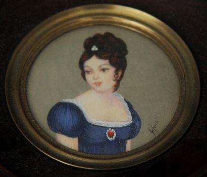 null Ecole dans le goût du XVIIIème s.

Portraits de femme

Trois miniatures

D :...