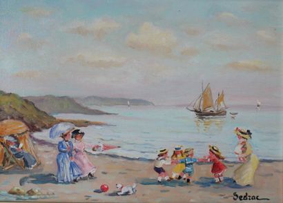 null Marina SEDRAC (1919-1999)

La plage animée

Huile sur toile signée en bas à...