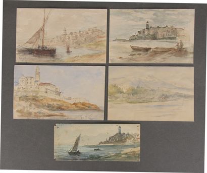 null Ecole du XIXème s.

Paysages de bord de mer

Cinq aquarelles contrecollées sur...