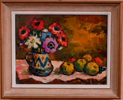 null Robert LE BERGER (1905-1972)

Anémones et fruits

Huile sur toile signée en...