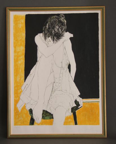 null Jean JANSEM (1920-2013)

Jeune fille assise sur une chaise

Lithographie sur...