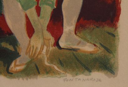 null Lucien Joseph FONTANAROSA (1912-1975)

Ballerine

Lithographie signée en bas...