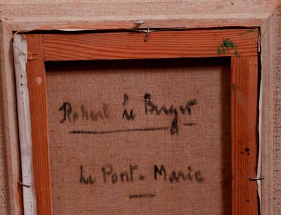 null Robert LE BERGER (1905-1972)

Pont Marie à Paris

Huile sur toile signée en...