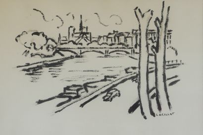 null Louis NEILLOT (1898-1973)

Paris, la Seine

Gouache signée en bas à droite

30,5...