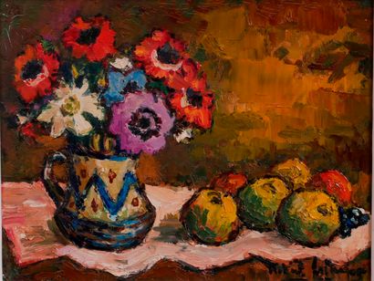 null Robert LE BERGER (1905-1972)

Anémones et fruits

Huile sur toile signée en...