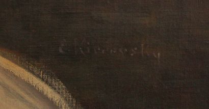 null Etienne KIREEVSKY (XXeme s.)

Portrait d'une femme assise

Huile sur toile signée...