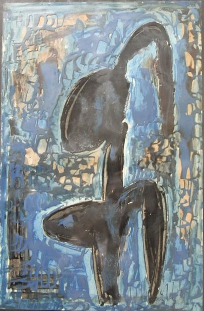 null Charles KIFFER (1902-1992)

Abstraction sur fond bleu

Huile sur papier

32x50...