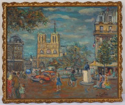 null Armando LACLAU (1892-)

Place Saint Michel vue sur Notre Dame de Paris 

Huile...