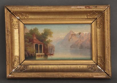 null Ecole du XIXème s.

Lac italien

Huile sur toile

13,5 x 24,5 cm. (déchirur...