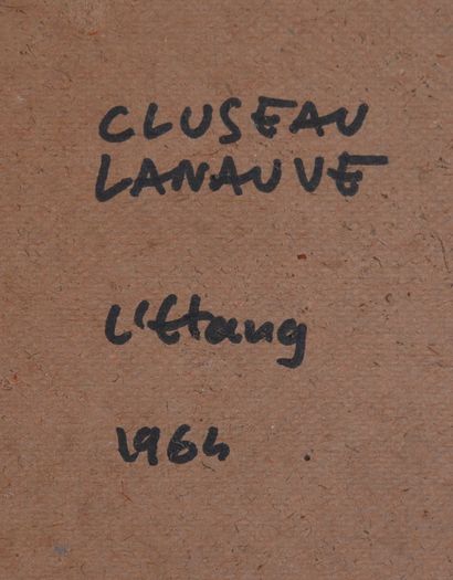 null Jean CLUSEAU-LANAUVE (1914-1997)

Voilier à l'étang, 1964

Crayon gras signée...
