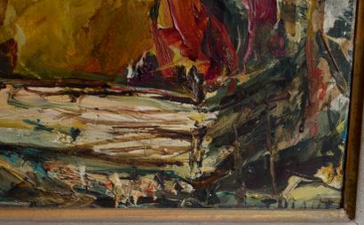 null Jacques THIOUT (1913-1971)

Caisse de fruits

Huile sur toile signée en bas...