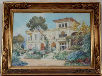null Ernest LESSIEUX (1848-1925)

Villa dans le Sud de la France

Aquarelle signée...