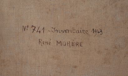 null René MORERE (1907-1942)

Fleurs

Huile sur toile signée au dos portant l'indication...