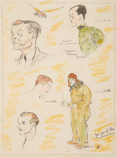 null Georges VILLA (1883-1965)

Portraits d'aviateurs : général Maurice DUVAL, colonel...
