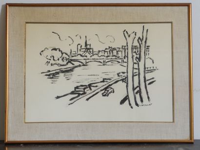 null Louis NEILLOT (1898-1973)

Paris, la Seine

Gouache signée en bas à droite

30,5...